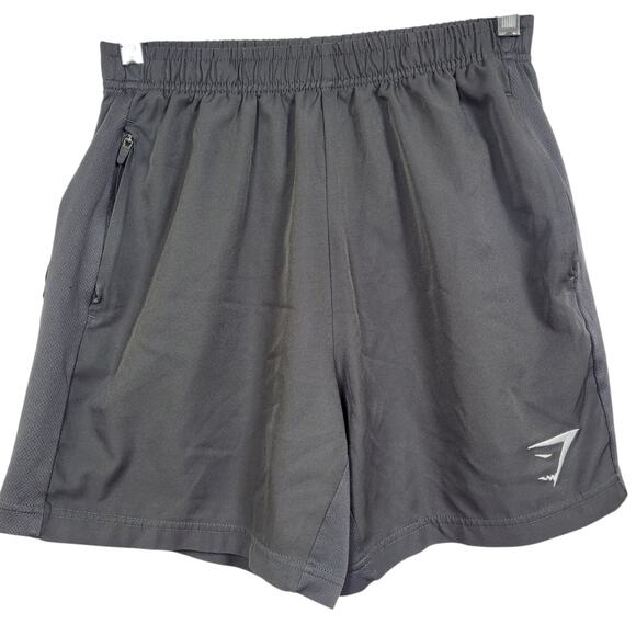 🩳 Gymshark Men’s Training Shorts Gray Medium Lightweight Athletic Activewear - Picture 1 of 7